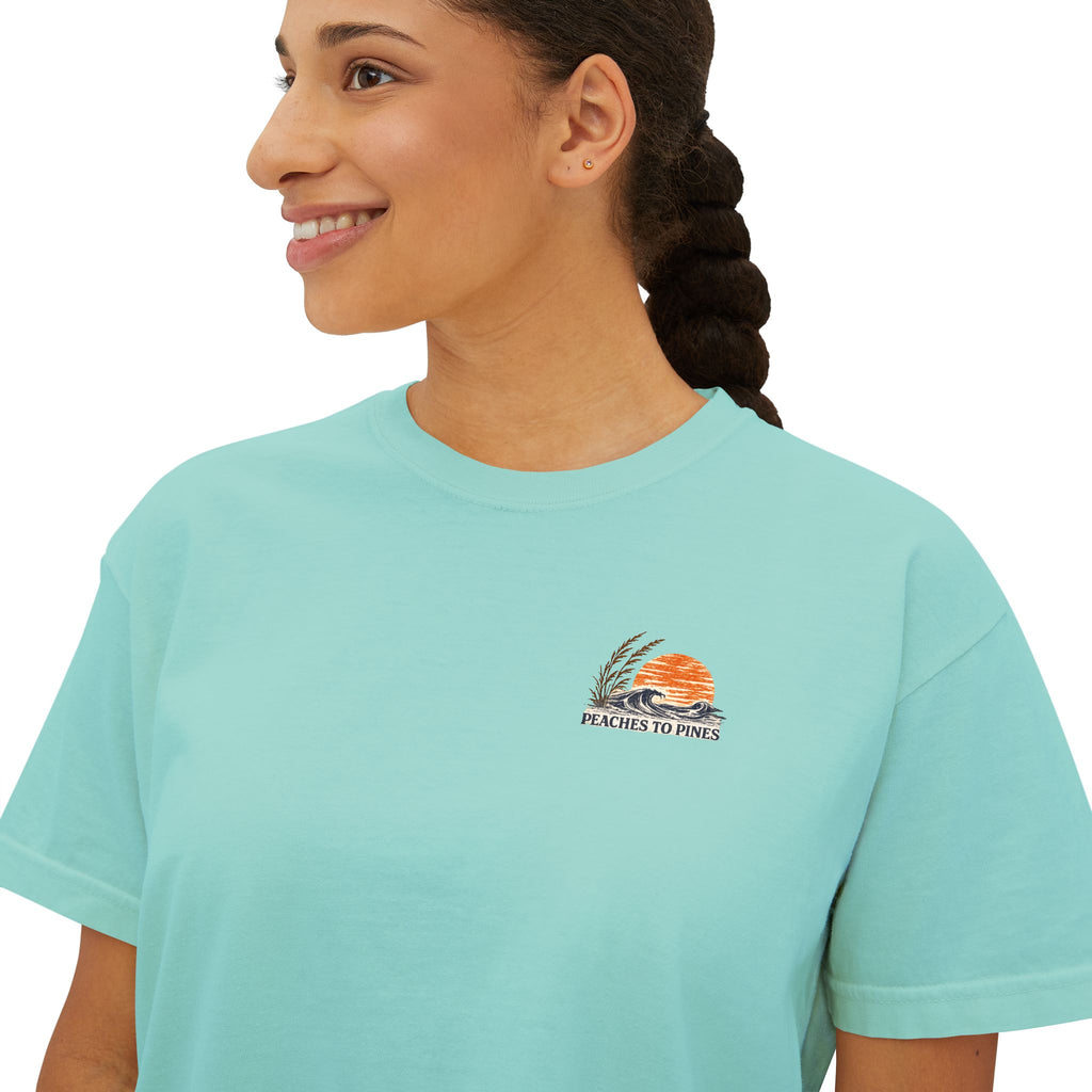 Peaches to Pines: Stars, Saltwater & Sunshine - Boxy Tee