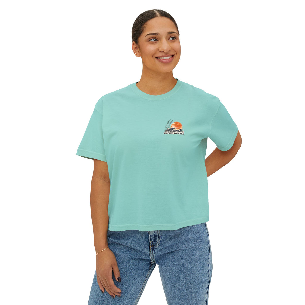 Peaches to Pines: Stars, Saltwater & Sunshine - Boxy Tee
