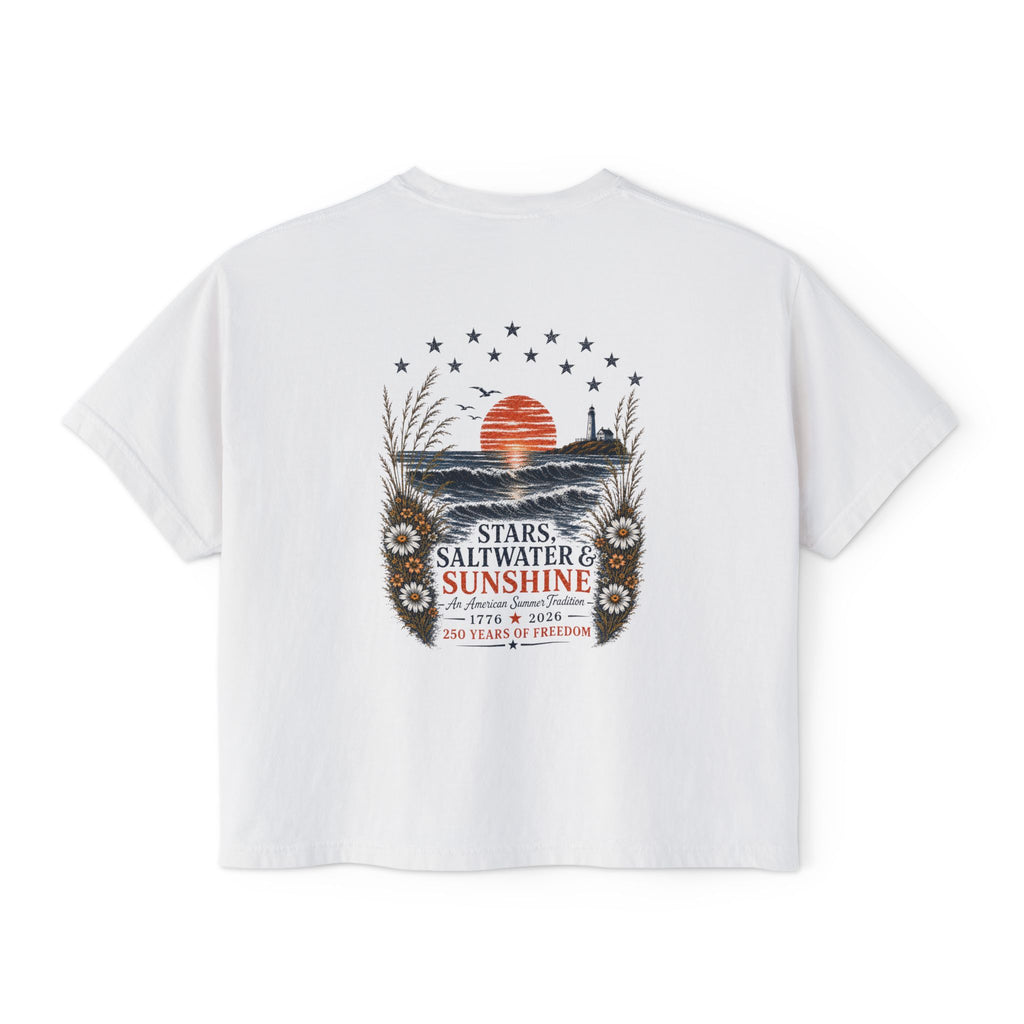 Peaches to Pines: Stars, Saltwater & Sunshine - Boxy Tee