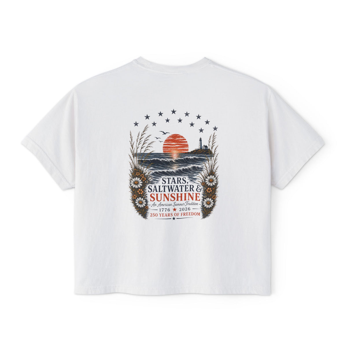 Peaches to Pines: Stars, Saltwater & Sunshine - Boxy Tee