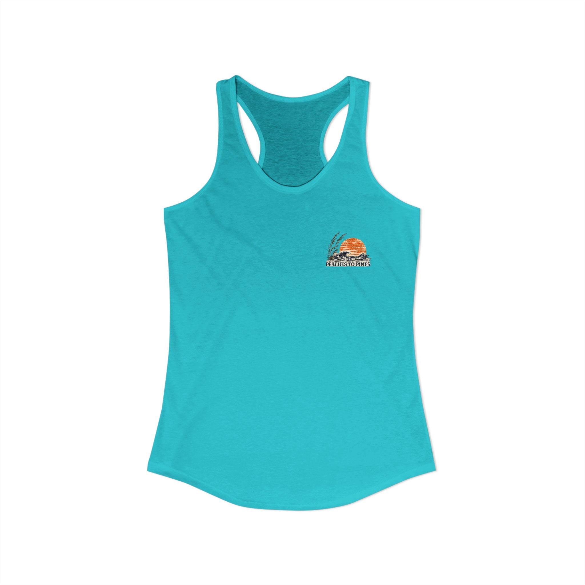 Peaches to Pines: Stars, Saltwater & Sunshine Racerback Tank