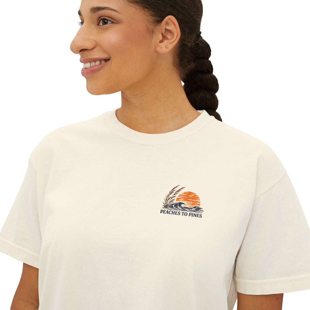 Peaches to Pines: Stars, Saltwater & Sunshine - Boxy Tee