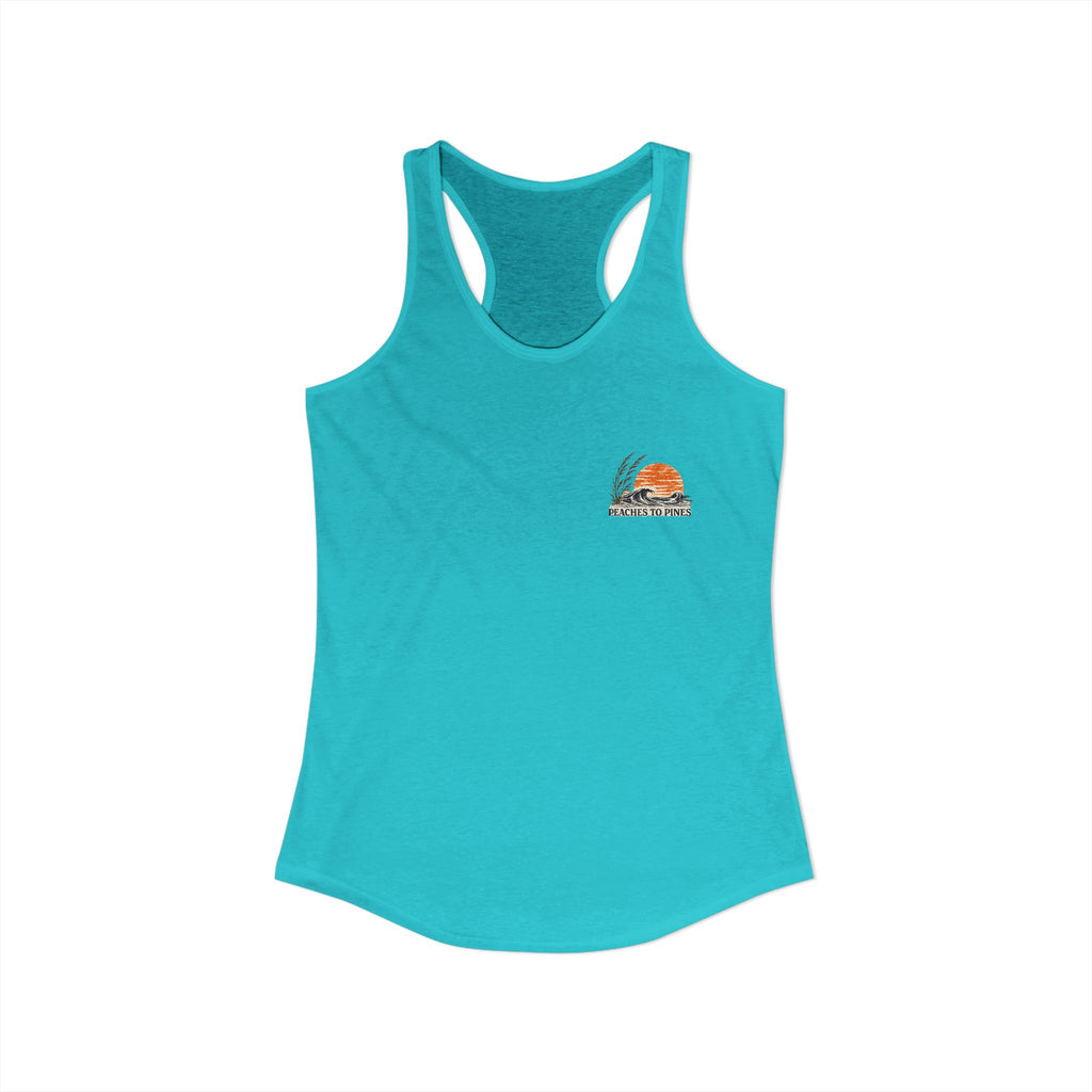 Peaches to Pines: Stars, Saltwater & Sunshine Racerback Tank