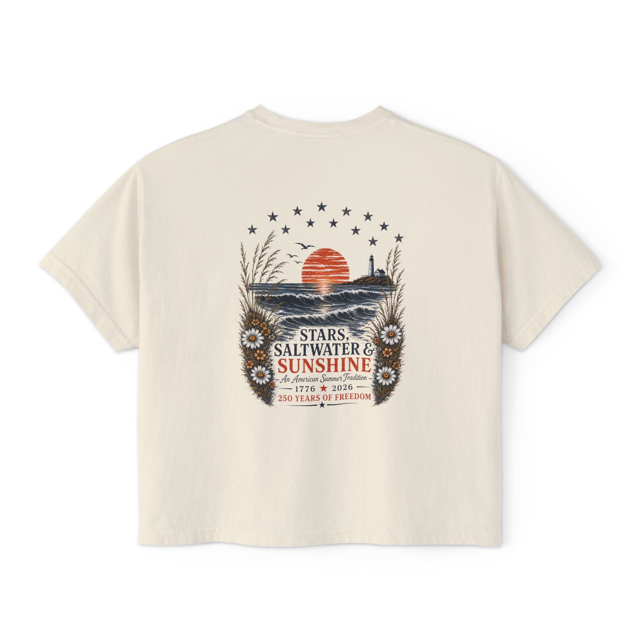 Peaches to Pines: Stars, Saltwater & Sunshine - Boxy Tee
