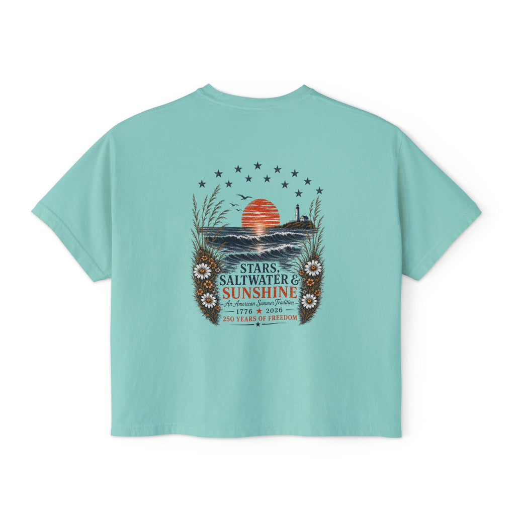 Peaches to Pines: Stars, Saltwater & Sunshine - Boxy Tee