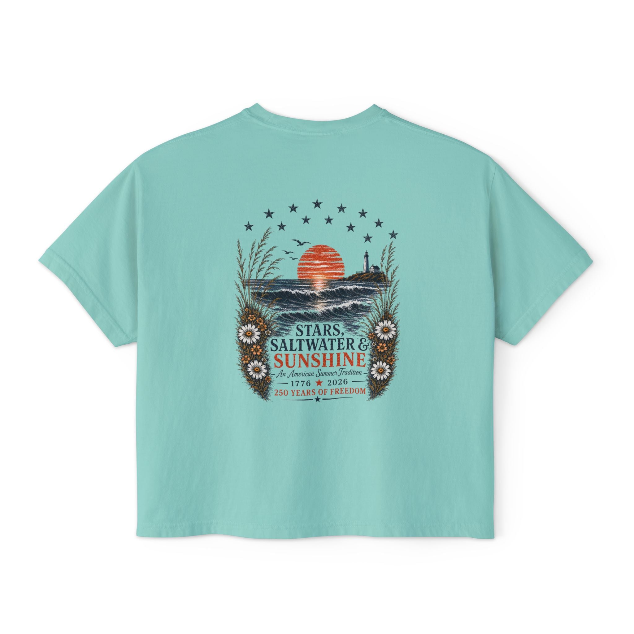 Peaches to Pines: Stars, Saltwater & Sunshine - Boxy Tee