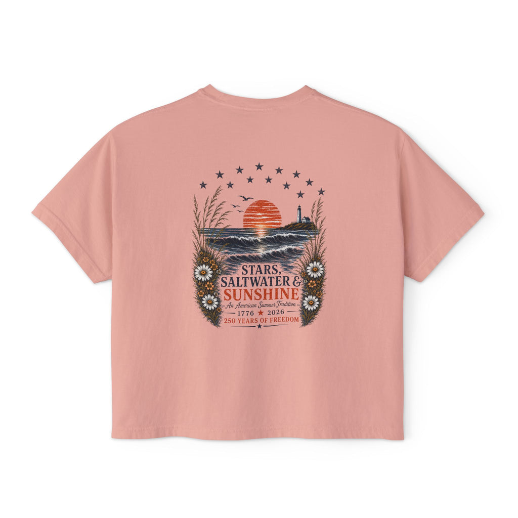 Peaches to Pines: Stars, Saltwater & Sunshine - Boxy Tee