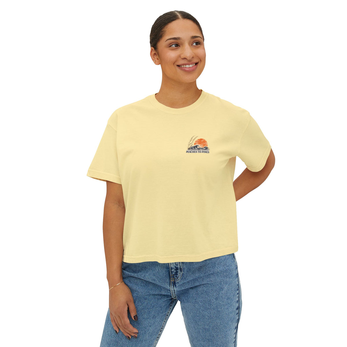 Peaches to Pines: Stars, Saltwater & Sunshine - Boxy Tee