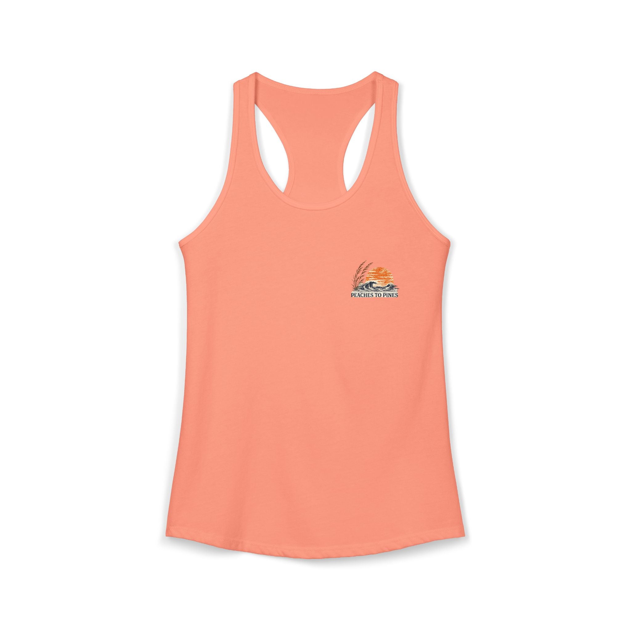 Peaches to Pines: Stars, Saltwater & Sunshine Racerback Tank