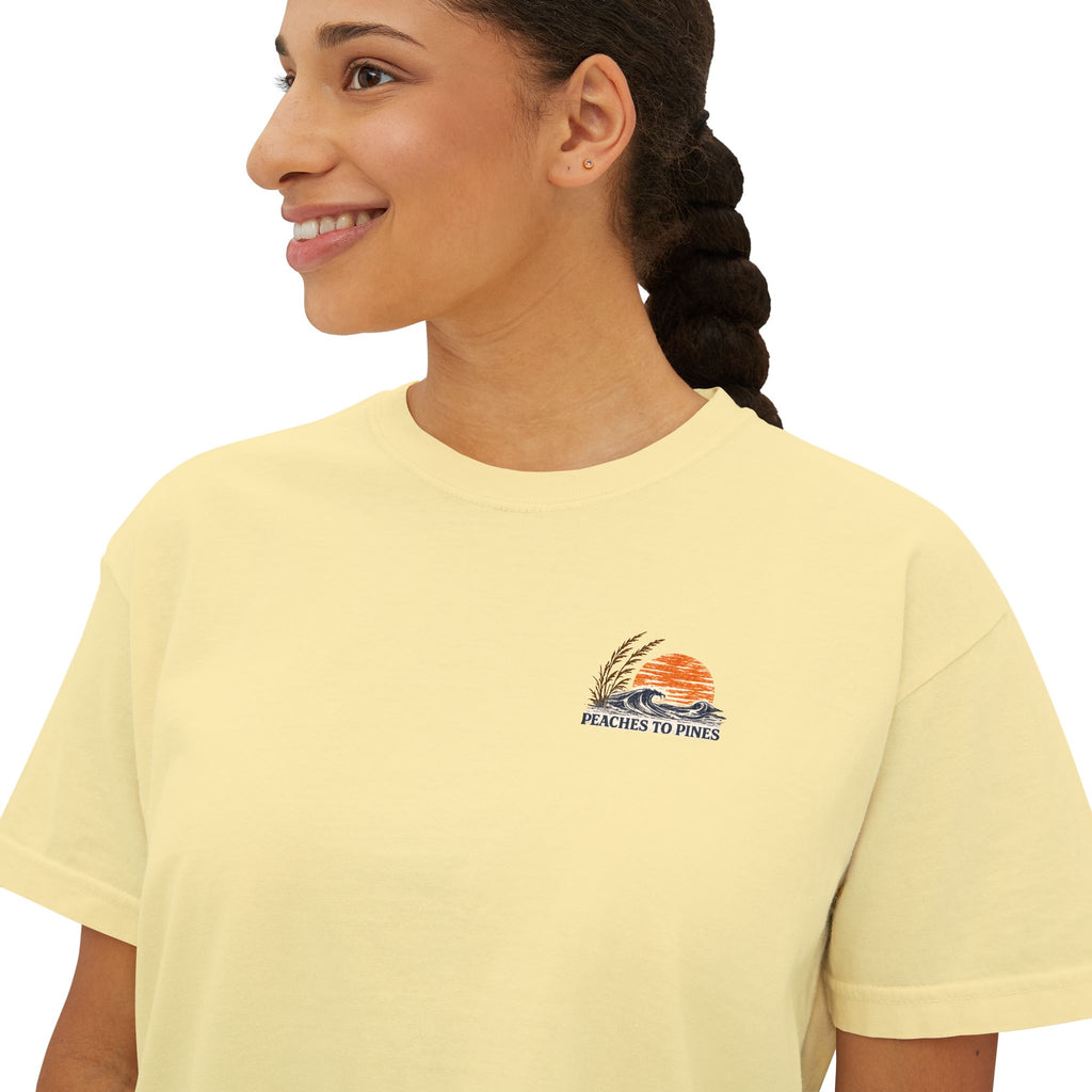 Peaches to Pines: Stars, Saltwater & Sunshine - Boxy Tee