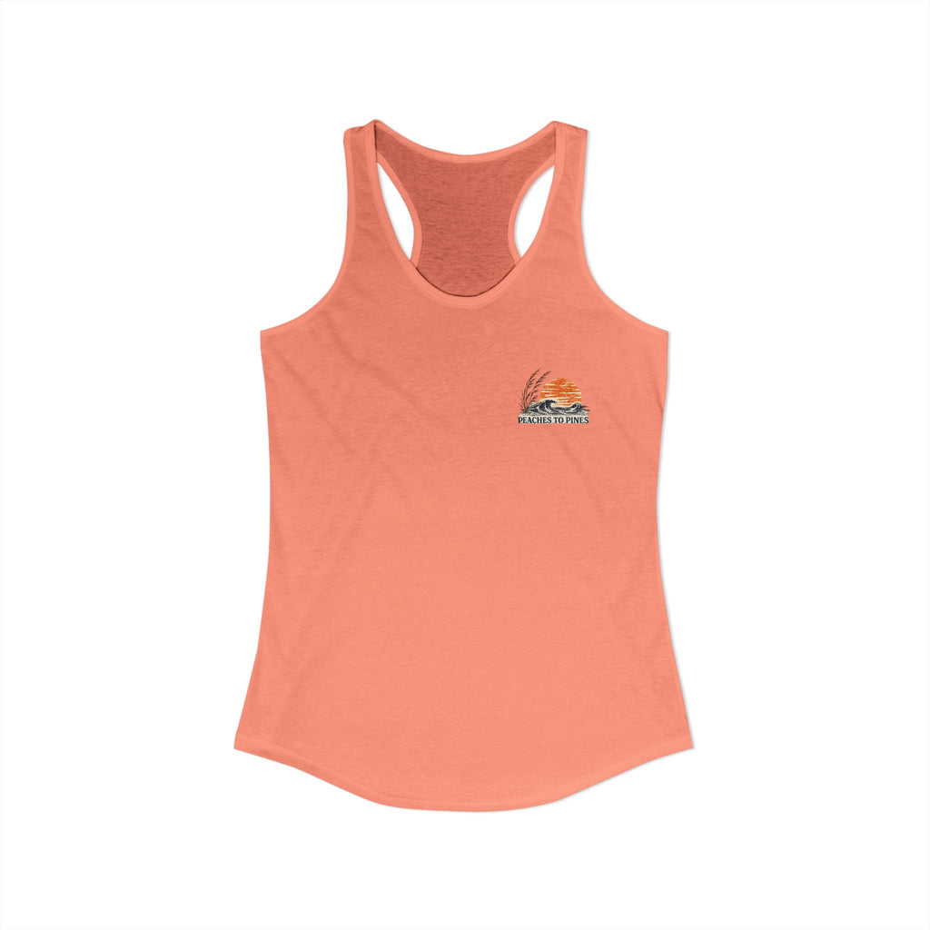 Peaches to Pines: Stars, Saltwater & Sunshine Racerback Tank