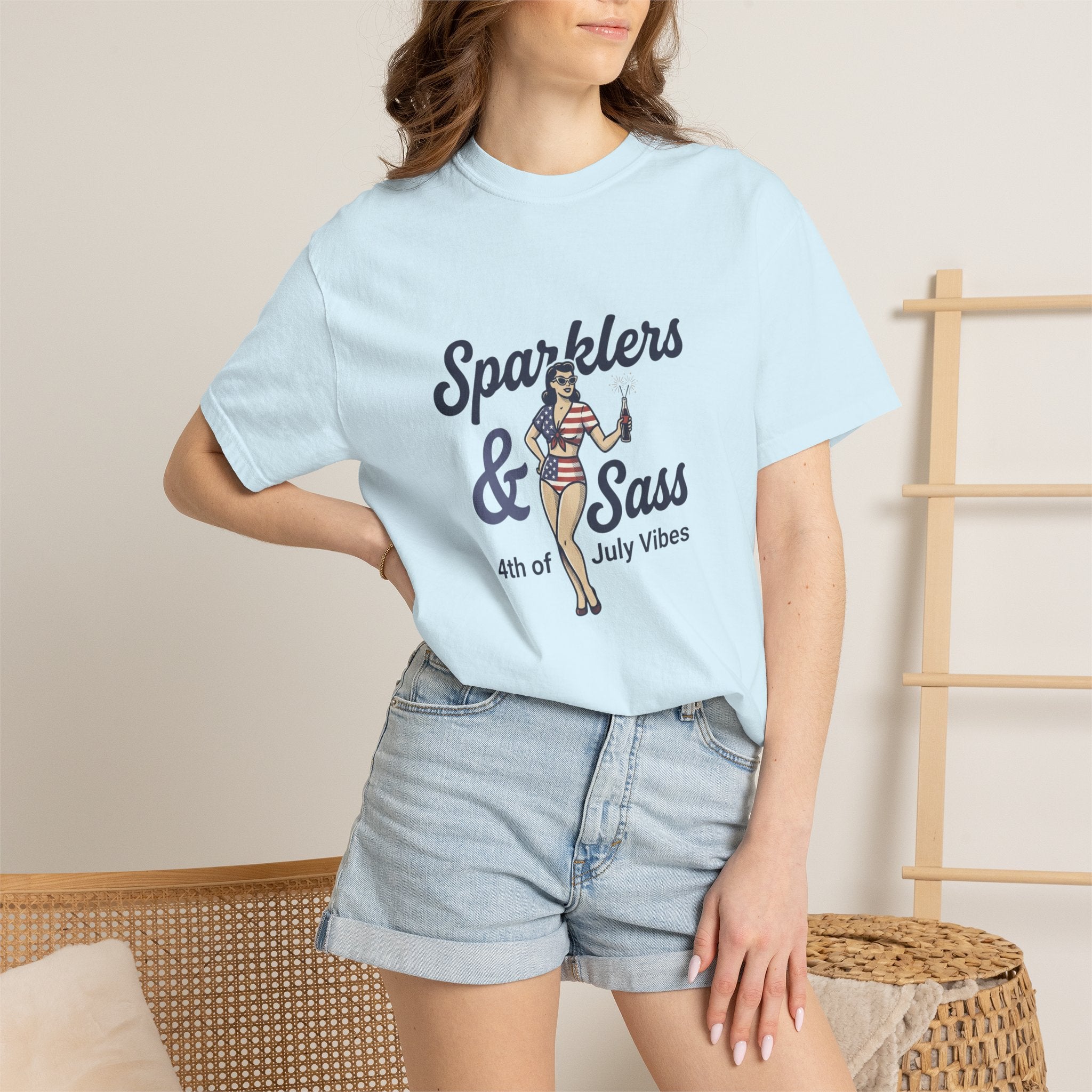 Sparklers & Sass 4th of July Vibes T-Shirt