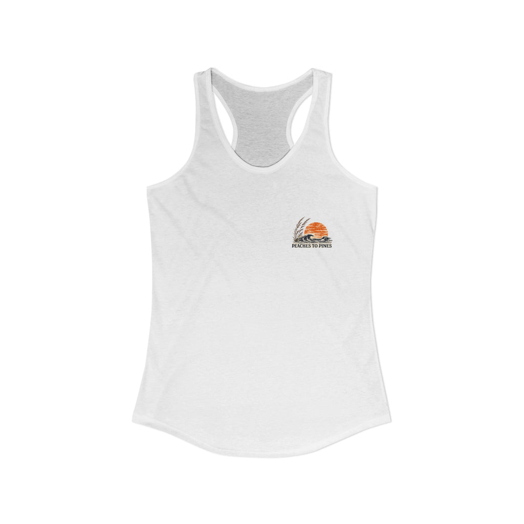 Peaches to Pines: Stars, Saltwater & Sunshine Racerback Tank