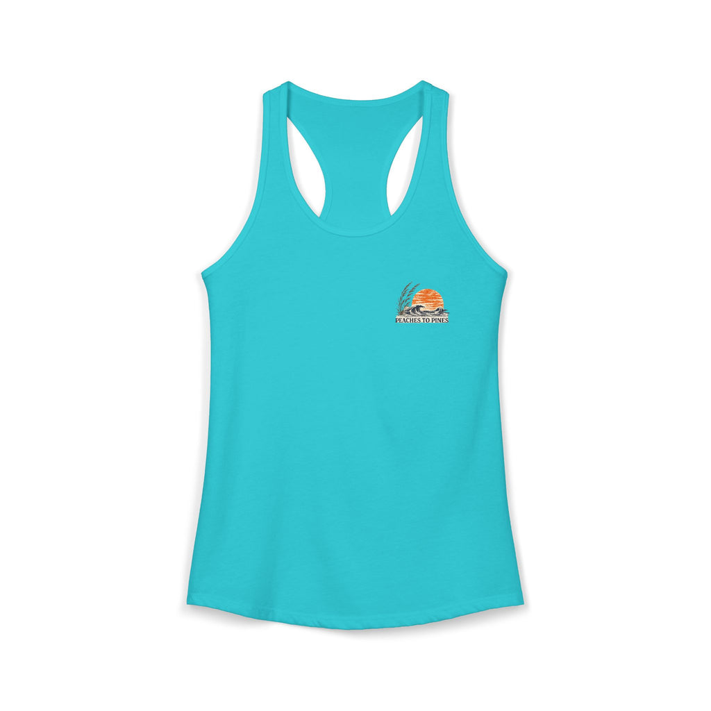 Peaches to Pines: Stars, Saltwater & Sunshine Racerback Tank