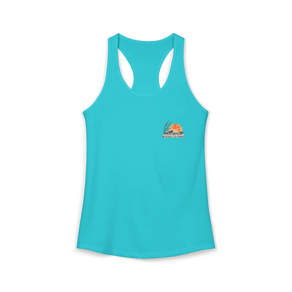 Peaches to Pines: Stars, Saltwater & Sunshine Racerback Tank