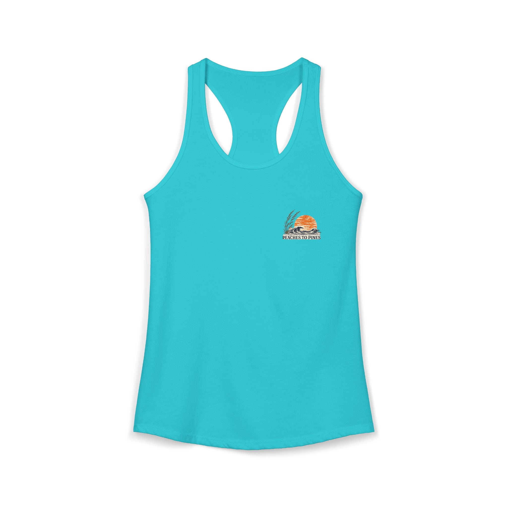 Peaches to Pines: Stars, Saltwater & Sunshine Racerback Tank