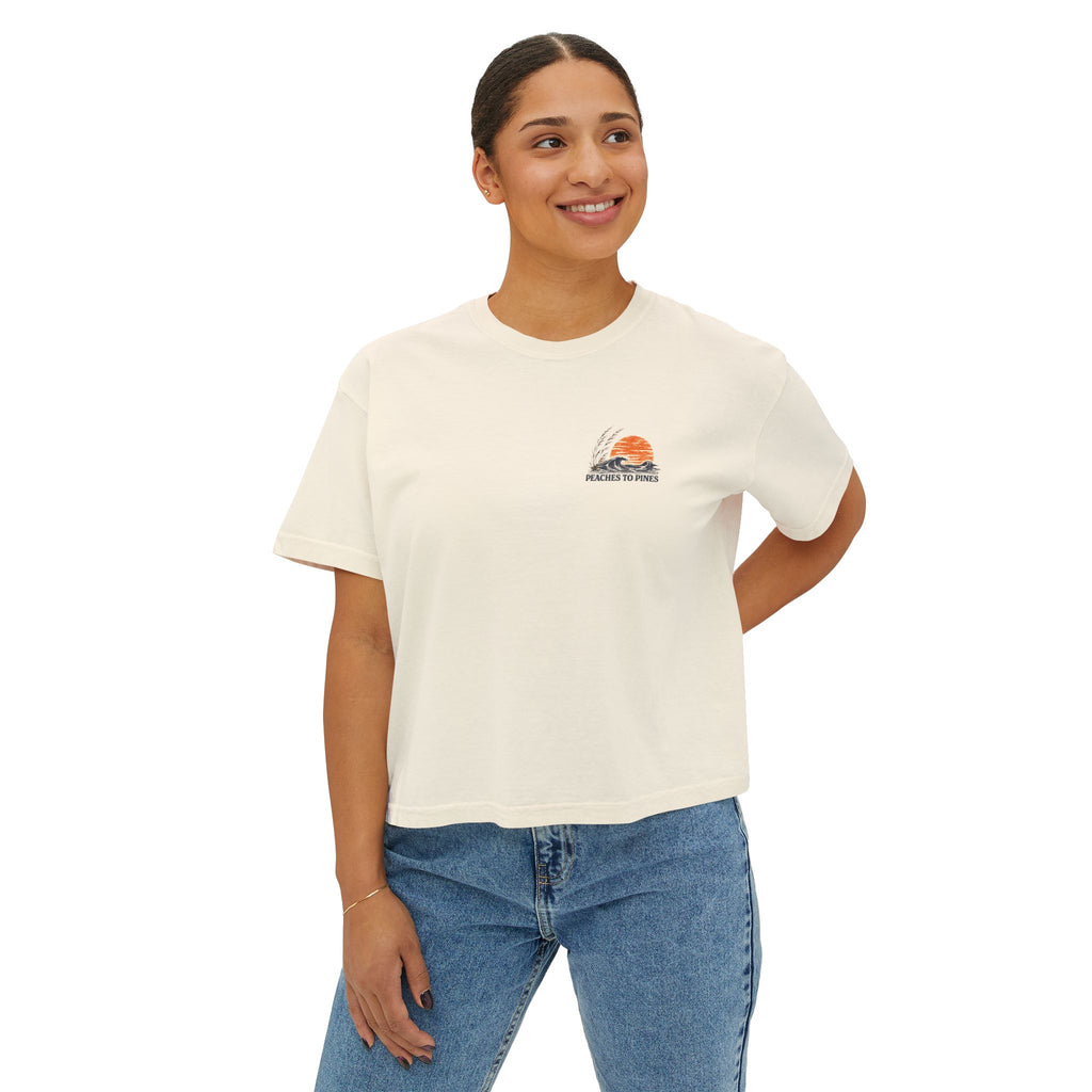Peaches to Pines: Stars, Saltwater & Sunshine - Boxy Tee