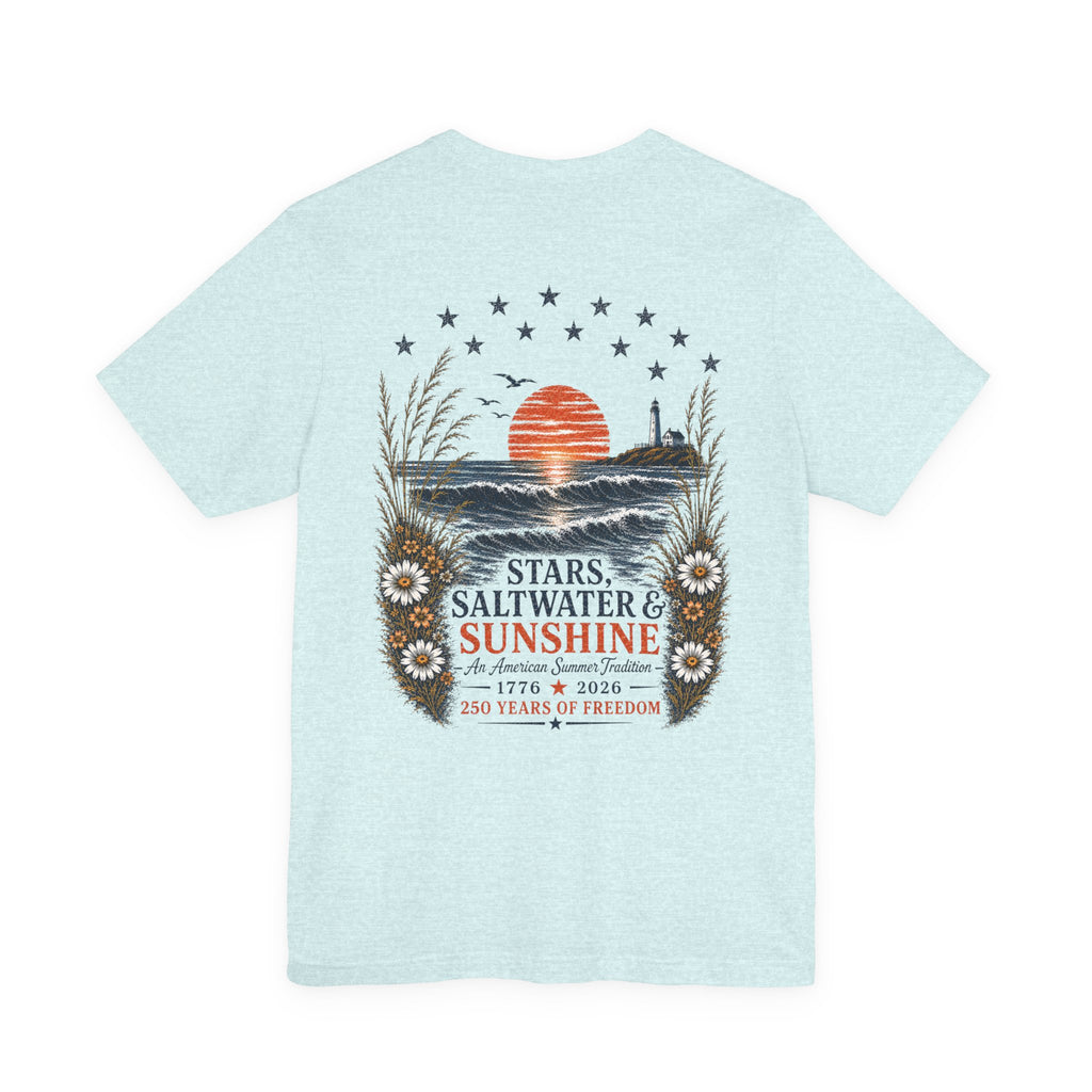 Peaches to Pines™ Stars, Saltwater & Sunshine Coastal Americana Tee