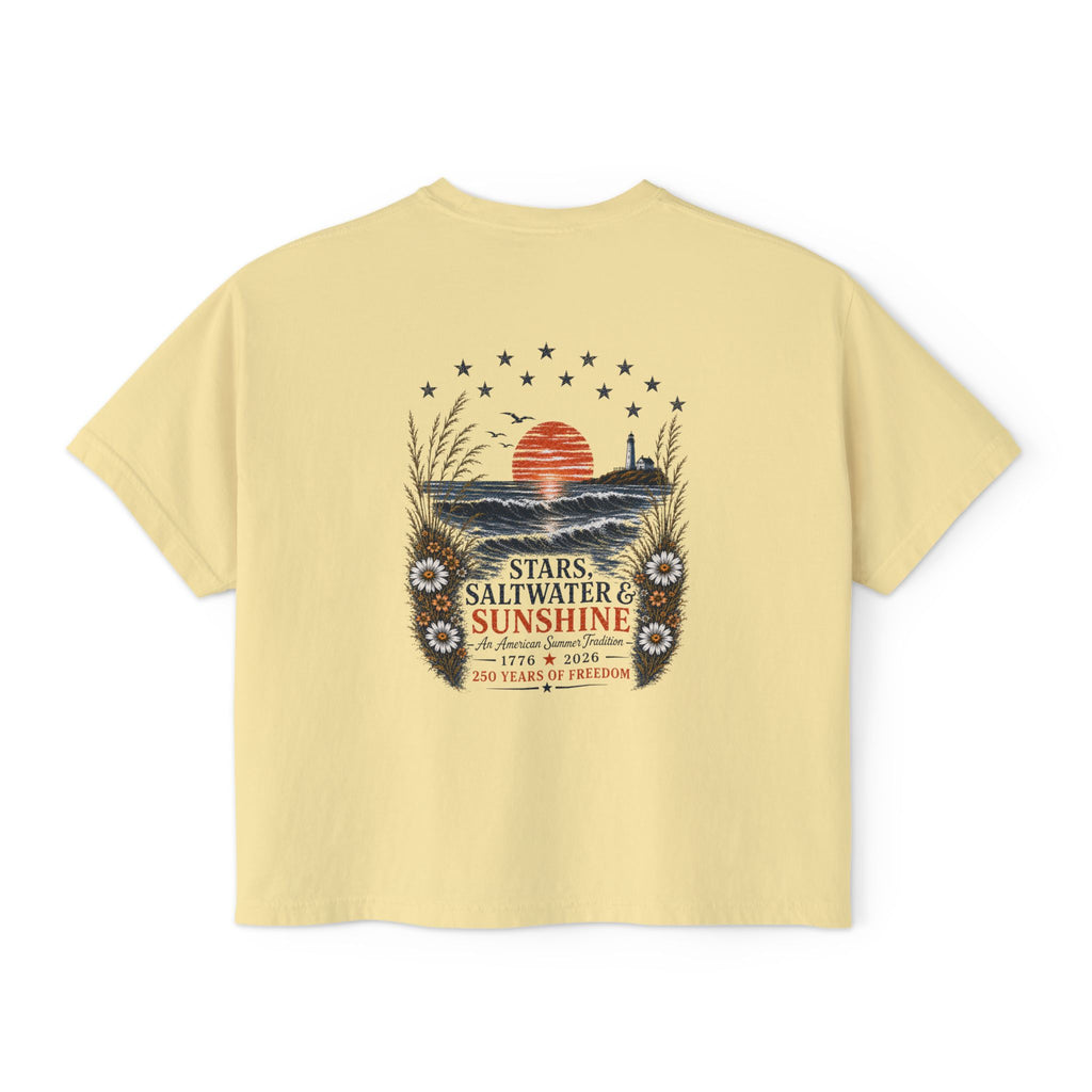 Peaches to Pines: Stars, Saltwater & Sunshine - Boxy Tee
