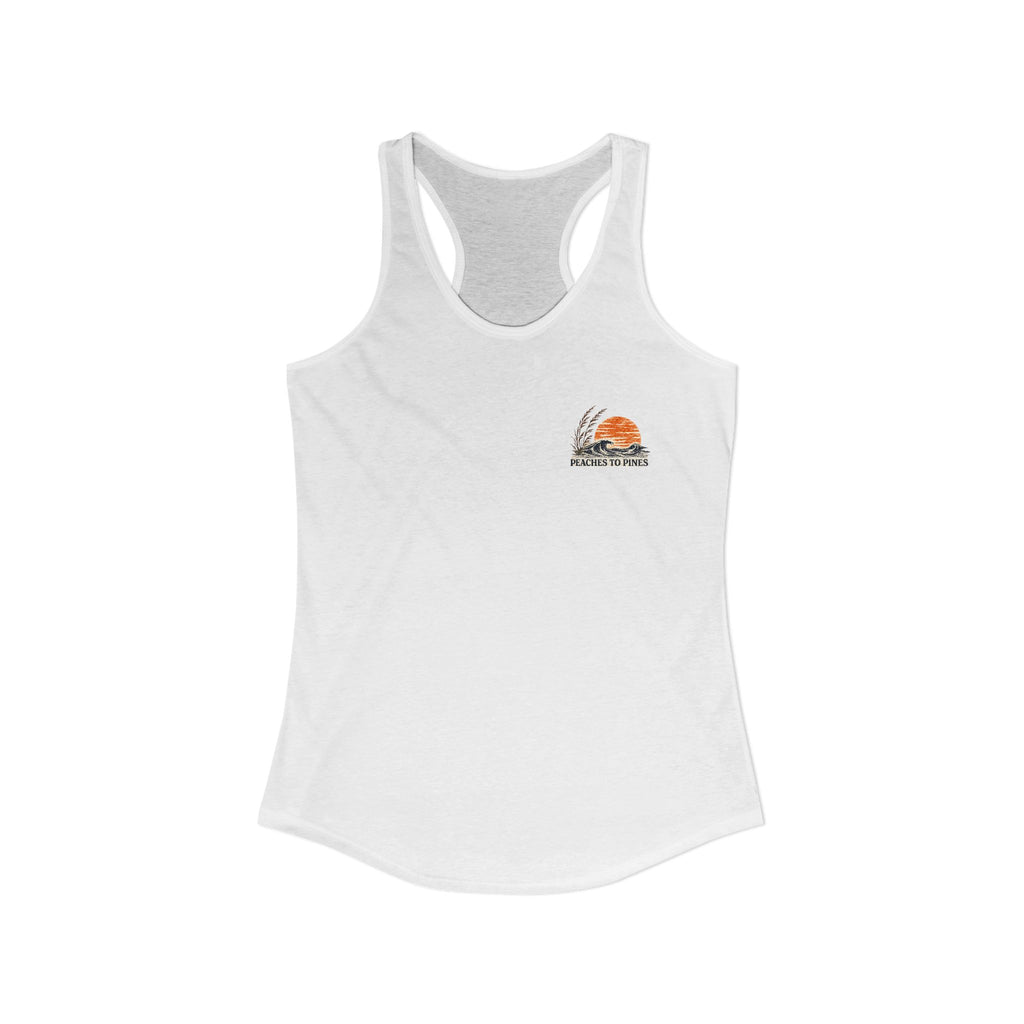 Peaches to Pines: Stars, Saltwater & Sunshine Racerback Tank